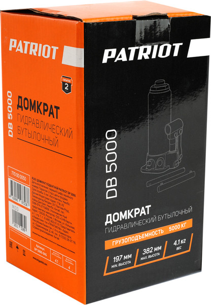 Изображение товара Бутылочный домкрат PATRIOT DB 5000 5T / 770000050