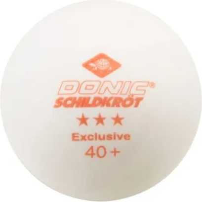 Изображение товара Набор мячей для настольного тенниса Donic Schildkrot Exclusive 3* 40+ / 608533E (6шт, белый/оранжевый)