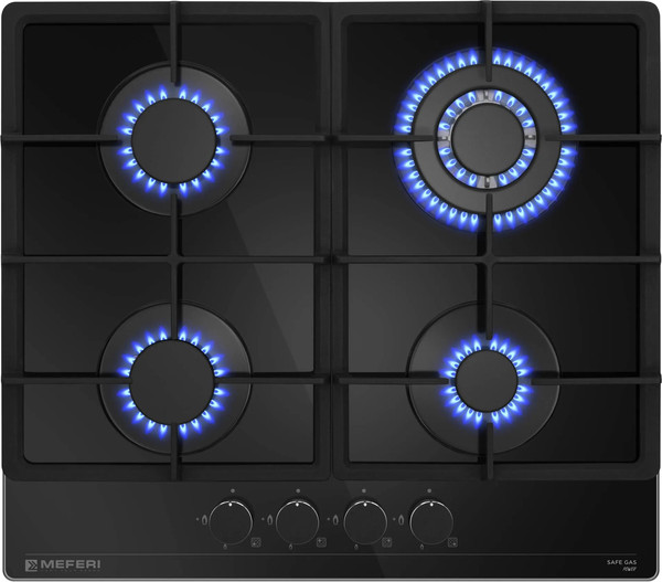Изображение товара Газовая варочная панель MEFERI MGH604BK Glass Power