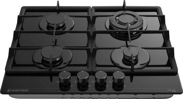 Изображение товара Газовая варочная панель MEFERI MGH604BK Glass Power