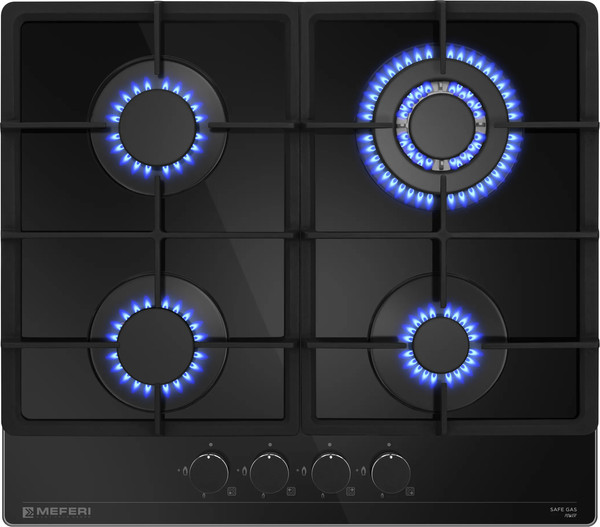 Изображение товара Газовая варочная панель MEFERI MGH604BK Glass Power