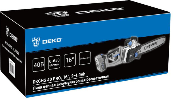 Изображение товара Электропила цепная Deko DKCHS 40 PRO / 083-2002