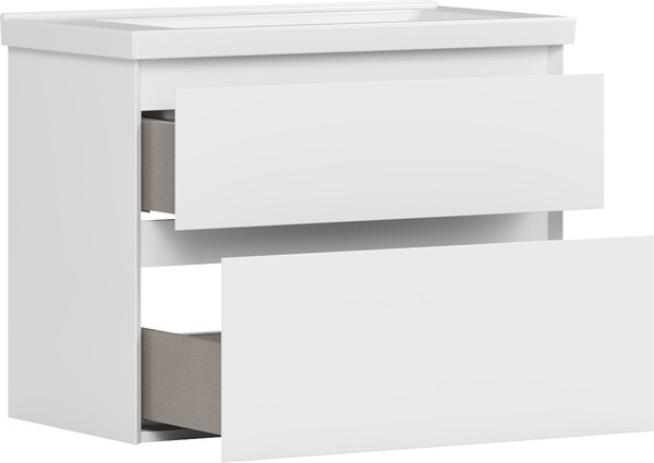 Изображение товара Тумба под умывальник Belux Киото НП 80-02 (1, белый глянцевый)