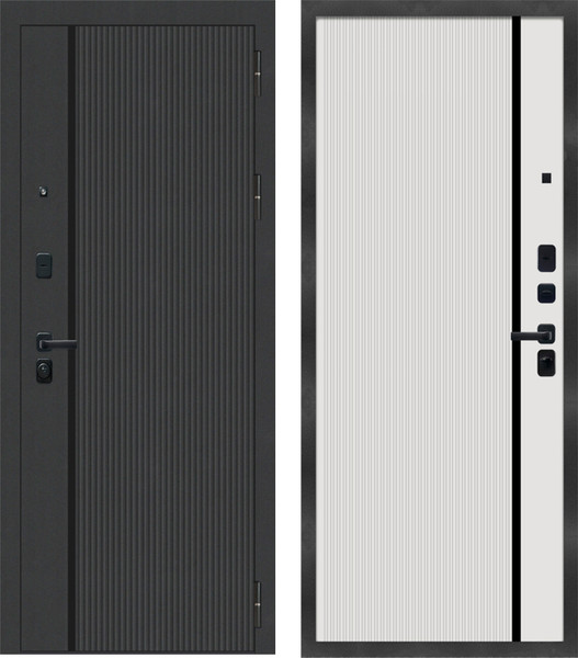 Изображение товара Входная дверь МеталЮр M9 Velluto Bianco (96x205, правая)