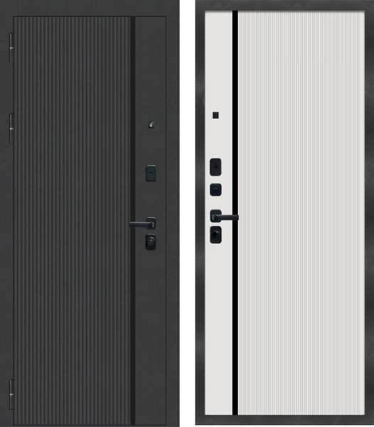 Изображение товара Входная дверь МеталЮр M9 Velluto Bianco (96x205, левая)