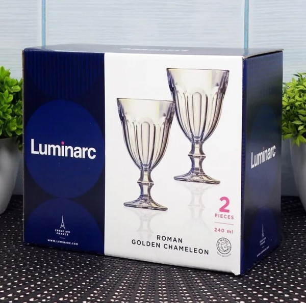 Изображение товара Набор бокалов Luminarc Роман. Золотистый хамелеон O0577 (2шт)