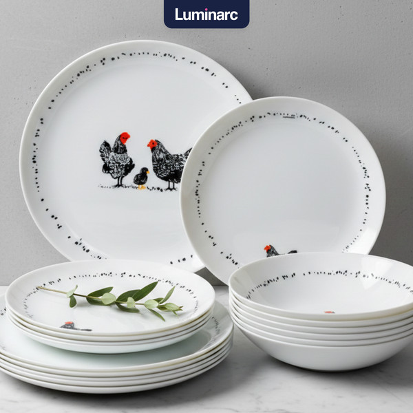 Изображение товара Набор тарелок Luminarc Diwali Paulette V9388 (18шт)