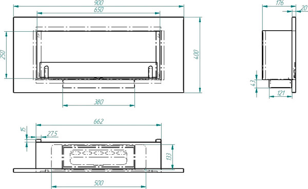 Изображение товара Биокамин Zefire Etude 900 Estetic Flame