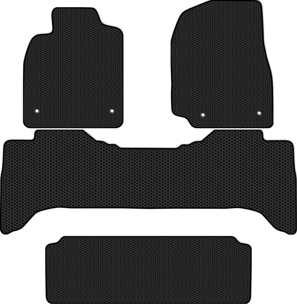 Изображение товара Комплект ковриков для авто Alicosta 2349_1 для Lexus LX470 SUV/J100+3 ряд 2002-2007 (EVA соты, черный)