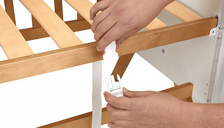 Изображение товара Детская кроватка Polini Kids Porto 1300 / 0002571.174 (белый/дуб крафт золотистый)