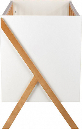 Изображение товара Детская кроватка Polini Kids Porto 1300 / 0002571.174 (белый/дуб крафт золотистый)