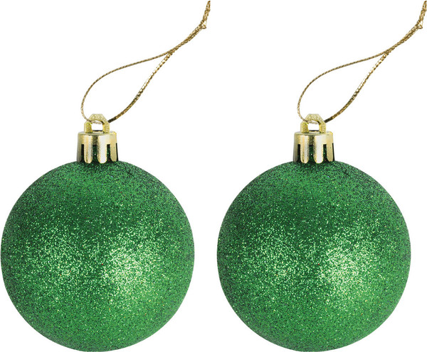 Изображение товара Набор шаров новогодних Золотая сказка 591127 (6шт, зеленый)