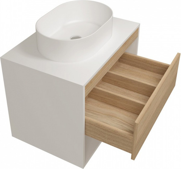 Изображение товара Тумба под умывальник Teymi Ritta 65см / T60538 (белый/дуб)