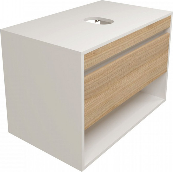 Изображение товара Тумба под умывальник Teymi Ritta 75см / T60539 (белый/дуб)
