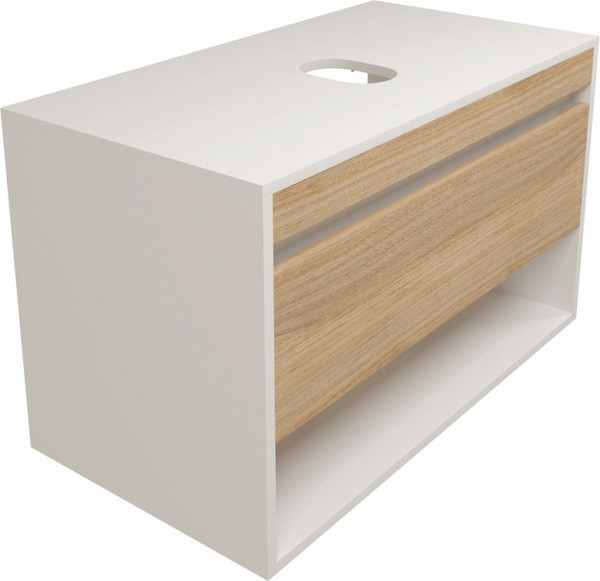 Изображение товара Тумба под умывальник Teymi Ritta 85см / T60540 (белый/дуб)