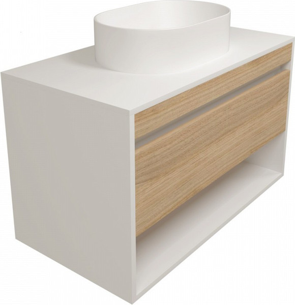 Изображение товара Тумба под умывальник Teymi Ritta 85см / T60540 (белый/дуб)