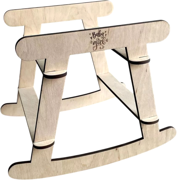 Изображение товара Аксессуар для пупса ОМурМебель Качалка с гравировкой без люльки