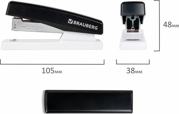 Изображение товара Степлер Brauberg 272747 (черный)