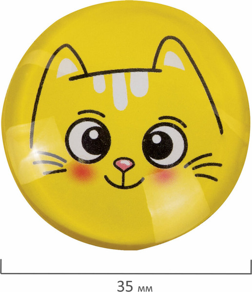 Изображение товара Набор магнитов Brauberg Kids. 3D-Коты / 272516 (6шт)