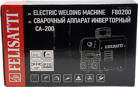 Изображение товара Инвертор сварочный Felisatti СА-200 (820.5.1.00)