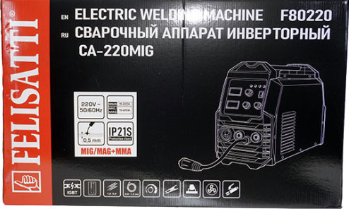 Изображение товара Инвертор сварочный Felisatti СА-220MIG (822.5.1.00)