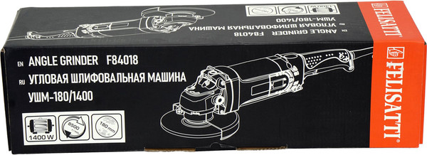 Изображение товара Угловая шлифовальная машина Felisatti УШМ-180/1400 (240.5.1.00)