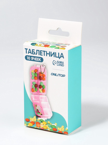 Изображение товара Таблетница Onlytop 10513463 (розовый)