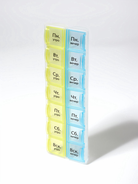 Изображение товара Таблетница Onlytop Неделька / 10547369 (желтый/голубой)
