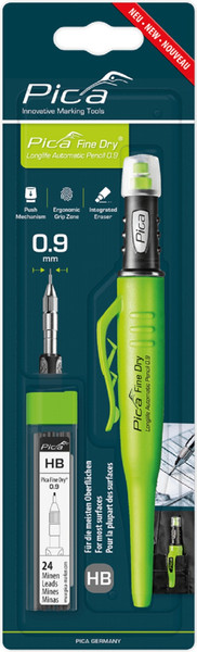 Изображение товара Карандаш строительный Pica Fine Dry / 70703 (с набором грифелей, серый)