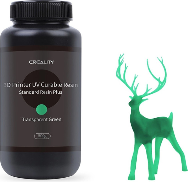 Изображение товара Фотополимерная смола для 3D-принтера Creality Standard Transparent Green / 3302020084 (500г)