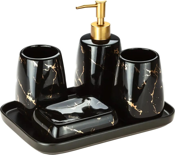 Изображение товара Набор аксессуаров для ванной Solmax&Home SM98175 (черный)