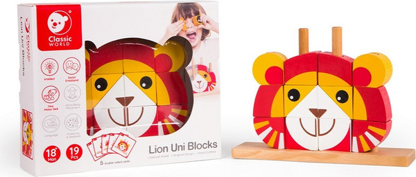 Изображение товара Развивающая игра Classic World Вертикальный пазл. Львенок CW51060