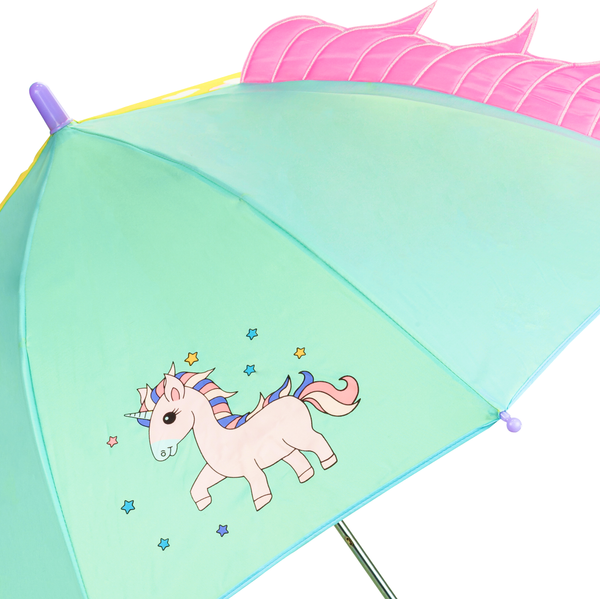 Изображение товара Зонт-трость Solmax&Kids Единорог / SM90584 (голубой)