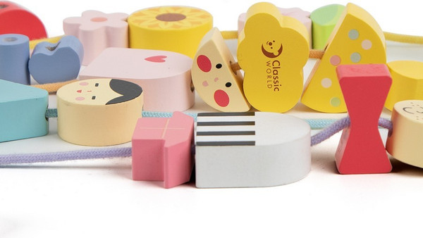 Изображение товара Развивающий игровой набор Classic World Шнуровка Веселые лица CW20164