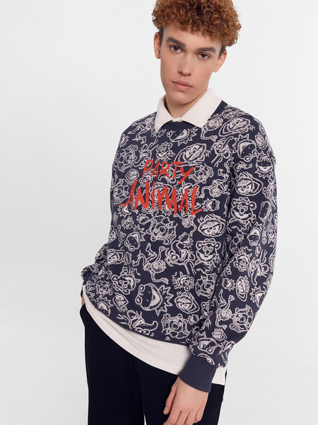 Изображение товара Свитшот Mark Formelle 121865/1 (р.104-182/188, персонажи на графитовом)