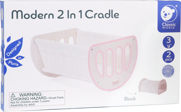 Изображение товара Набор аксессуаров для куклы Classic World Кровать для кукол 2 в 1 CW50547