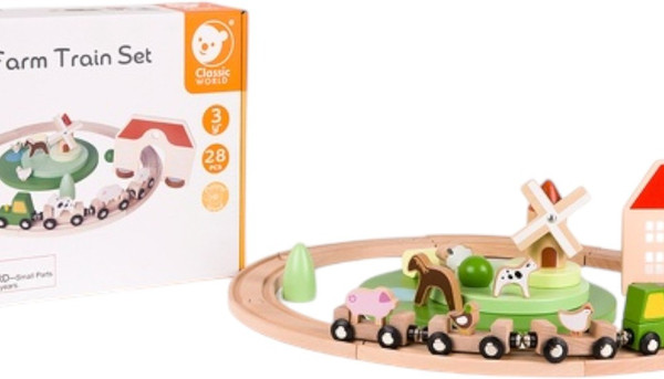 Изображение товара Железная дорога игрушечная Classic World Ферма CW544640