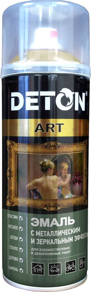 Изображение товара Эмаль Deton Art Металлик DTN-A70690 (520мл, золото/хром)