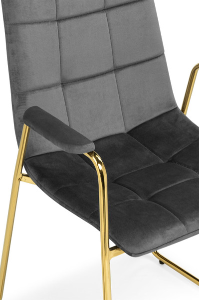Изображение товара Стул Woodville Lana (темно-серый/золотой)