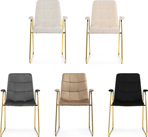 Изображение товара Стул Woodville Lana (темно-серый/золотой)