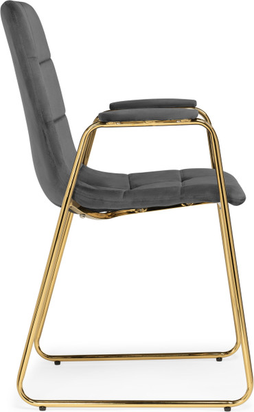 Изображение товара Стул Woodville Lana (темно-серый/золотой)