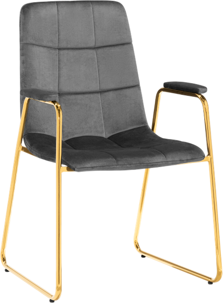 Изображение товара Стул Woodville Lana (темно-серый/золотой)