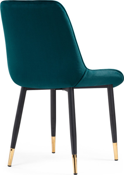 Изображение товара Стул Woodville Seda 1 (зеленый/золотой/черный)