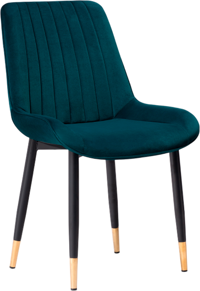 Изображение товара Стул Woodville Seda 1 (зеленый/золотой/черный)
