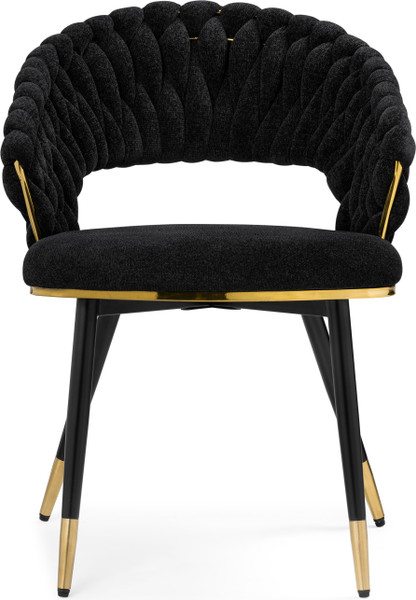 Изображение товара Стул Woodville Rakel (черный/золотой)