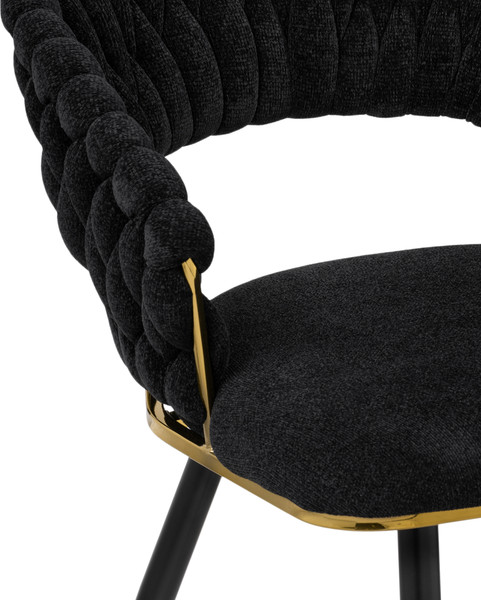 Изображение товара Стул Woodville Rakel (черный/золотой)