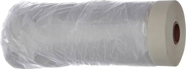 Изображение товара Пленка строительная Toolberg Защитная с клейкой лентой 110смx33м