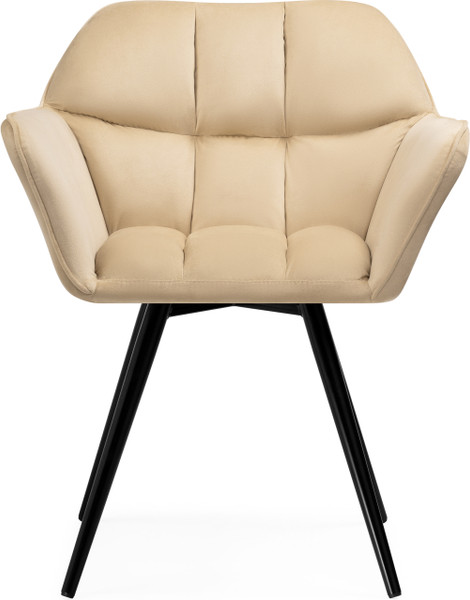 Изображение товара Стул Woodville Ямес поворотный (бежевый/черный глянец)