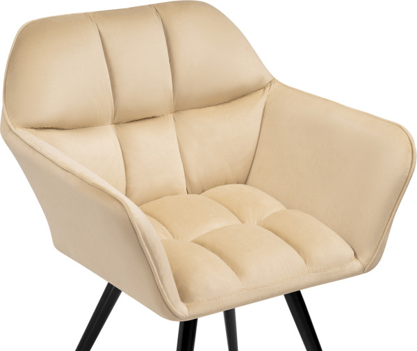 Изображение товара Стул Woodville Ямес поворотный (бежевый/черный глянец)