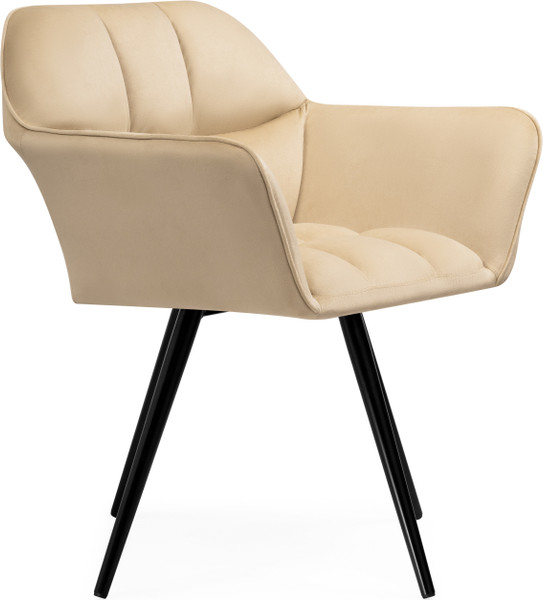 Изображение товара Стул Woodville Ямес поворотный (бежевый/черный глянец)